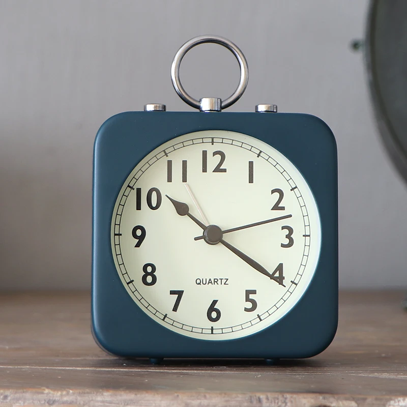 Light metal luxury simple Nordic alarm clock children students with the