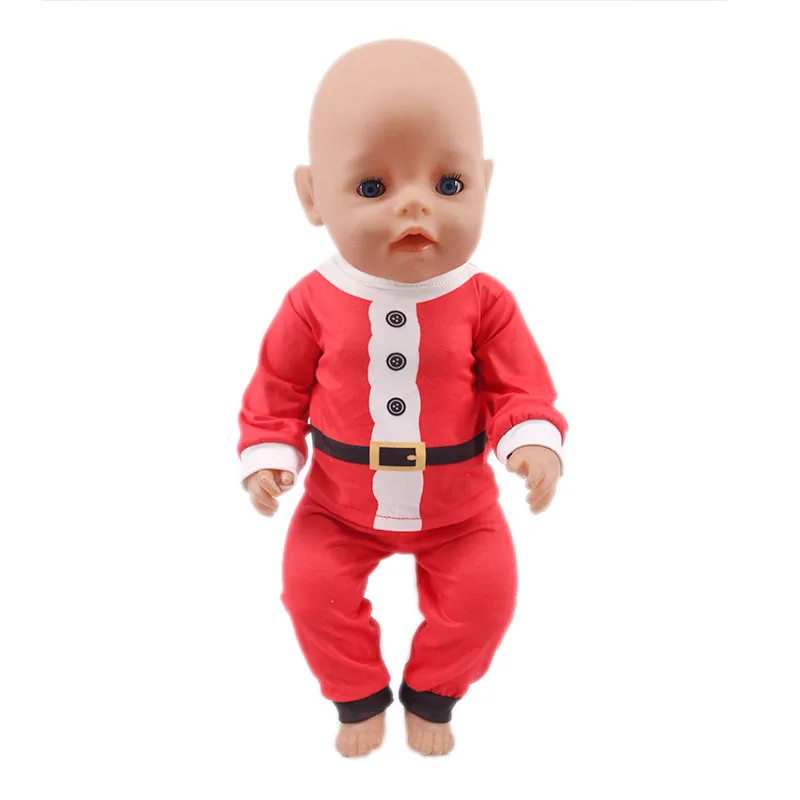 Кукольная Пижама с животными Супермен Рождественская одежда для детей 18 дюймов, американский и 43 см, подарок на Рождество и день рождения для девочек