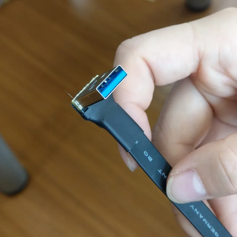 USB 3 0 Type A к micro B плоский кабель двойной изгиб 03 m 3m 5G/bps Поддержка OTG FPV