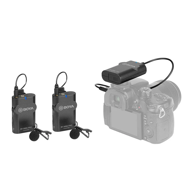 

BOYA BY-WM4 Pro K1/K2 Phone Wireless Lav Microphone Video Audio Lavalier Mic for DSLR Camera DV Smartphone Vlog Live Streaming