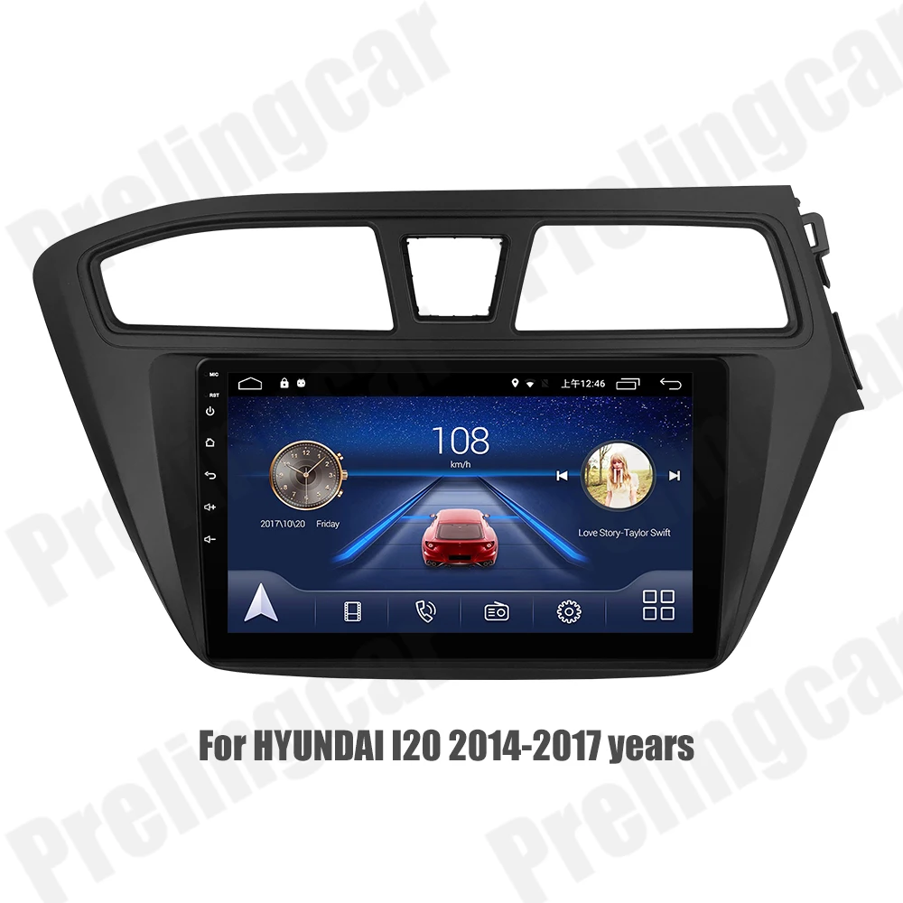 4G монитор для HYUNDAI I20- лет Android автомобильный монитор радио мультимедиа видео плеер навигация gps стерео