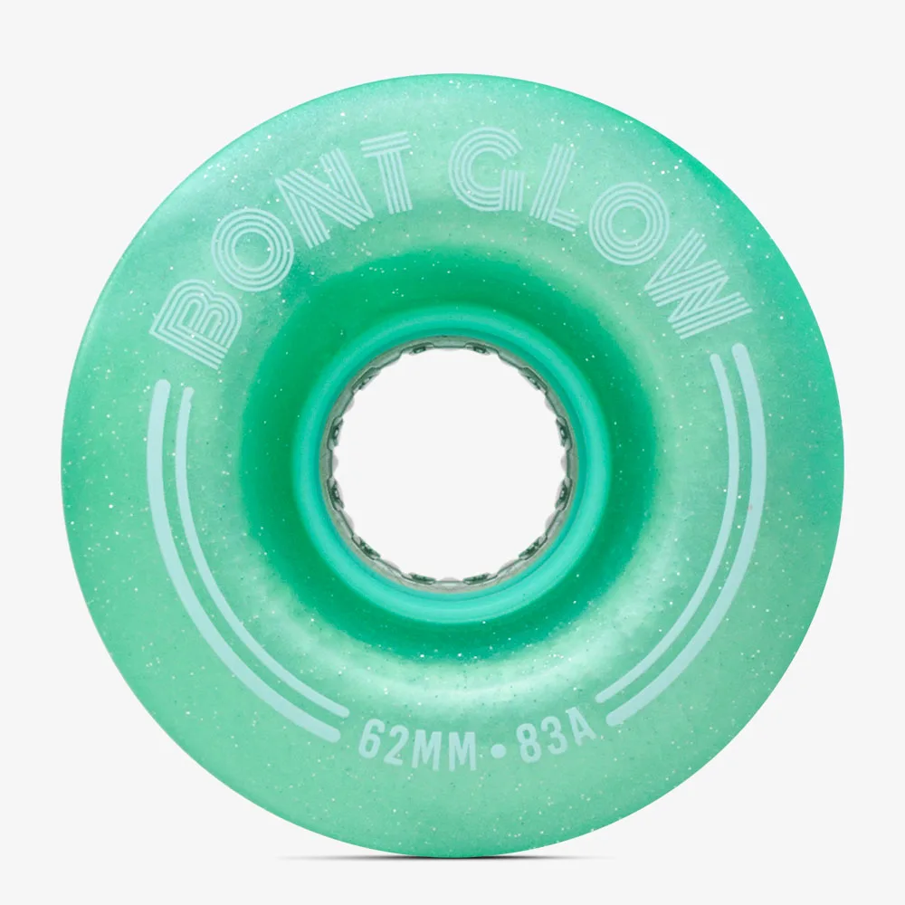 Bont Quad Skate Wheels Glow LED Wheels 83A roller skater wheels 8Pcs street wheels park saktes Luminous Recreational Street roller skating wheels