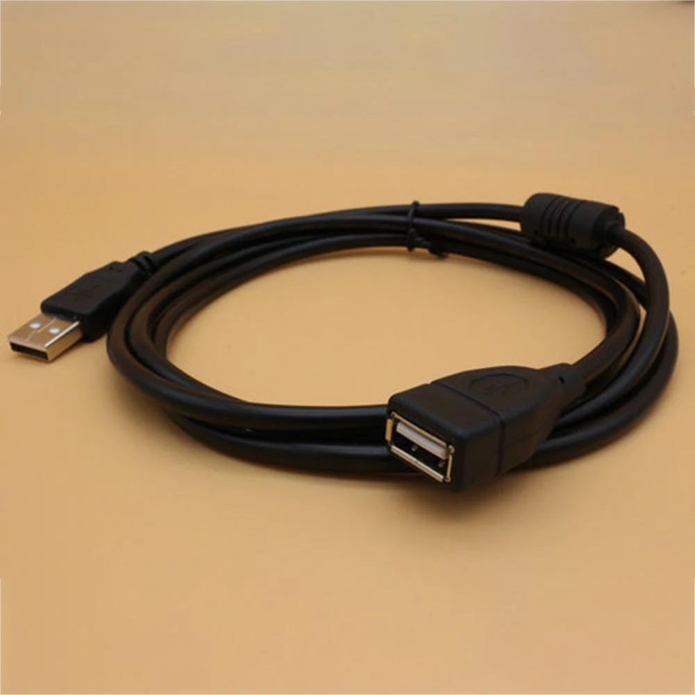 Удлинительный Кабель USB 2,0 A «папа» на «мама», кабель для синхронизации данных, Удлинительный провод 1,5 м/футов