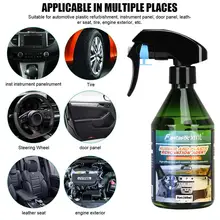 Agente de limpeza do reparo do risco do pulverizador do revestimento nano do polonês hidrofóbico do auto do agente de recauchutagem de borracha interior do carro 260ml e plástico