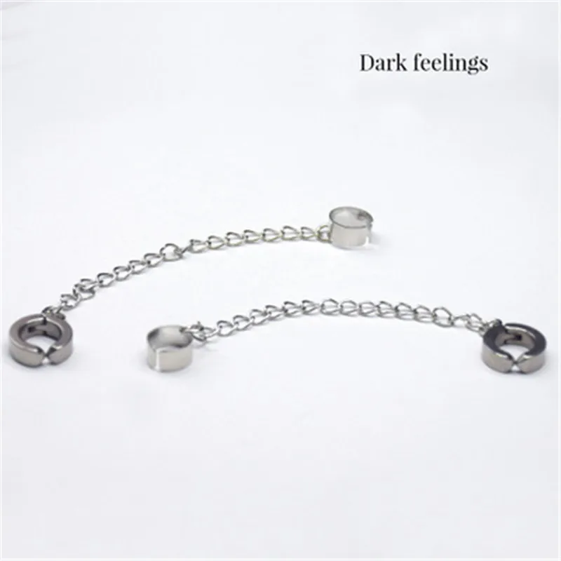 Chain Ear Bone Clip Jewelry Simple Explosion Stainless Steel Party Prevent Allergy Frosty Style For Women Men Earrings
