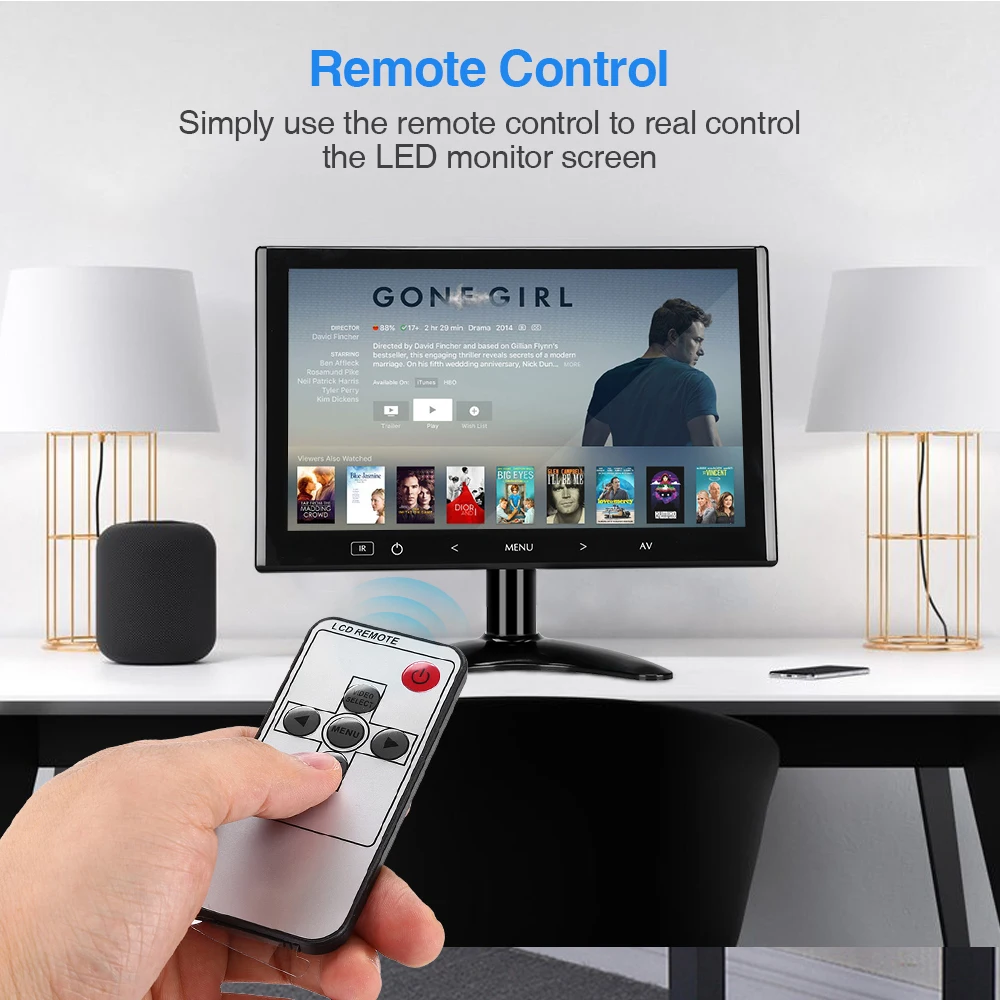 Eyoyo-EM07L   7 ġ  LCD TV , 140  þ߰ VGA/AV/HDMI  Է, 繫 Ȩ ȿ