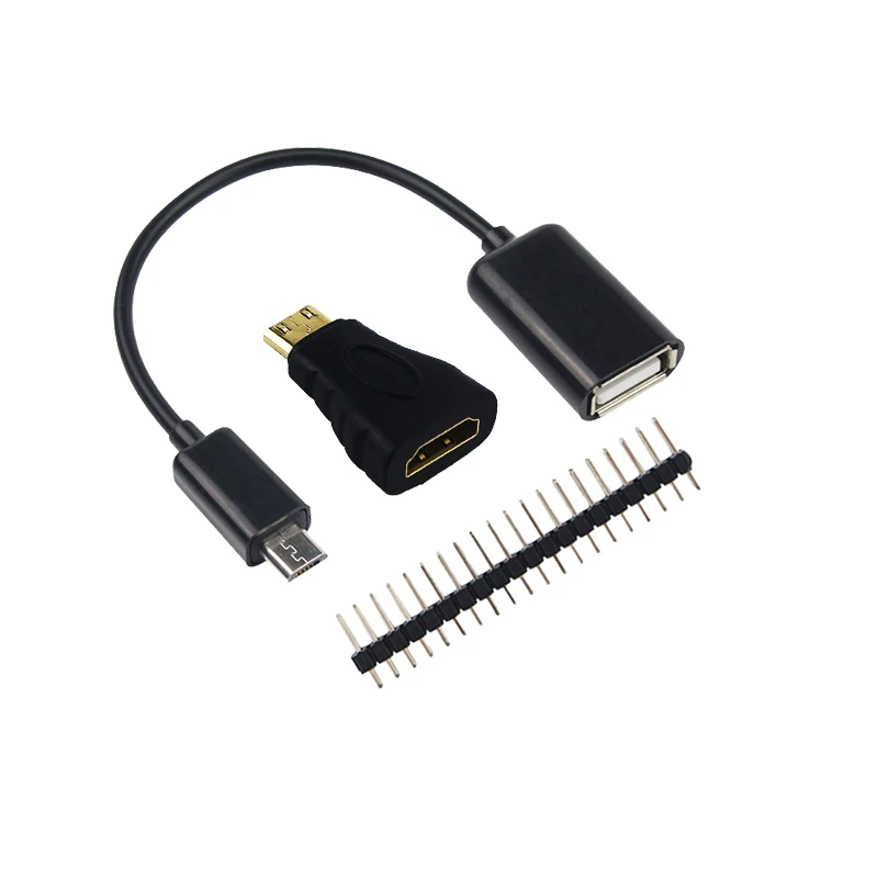 Стартовый набор Raspberry Pi Zero W + акриловый чехол заголовок GPIO радиатор блок питания