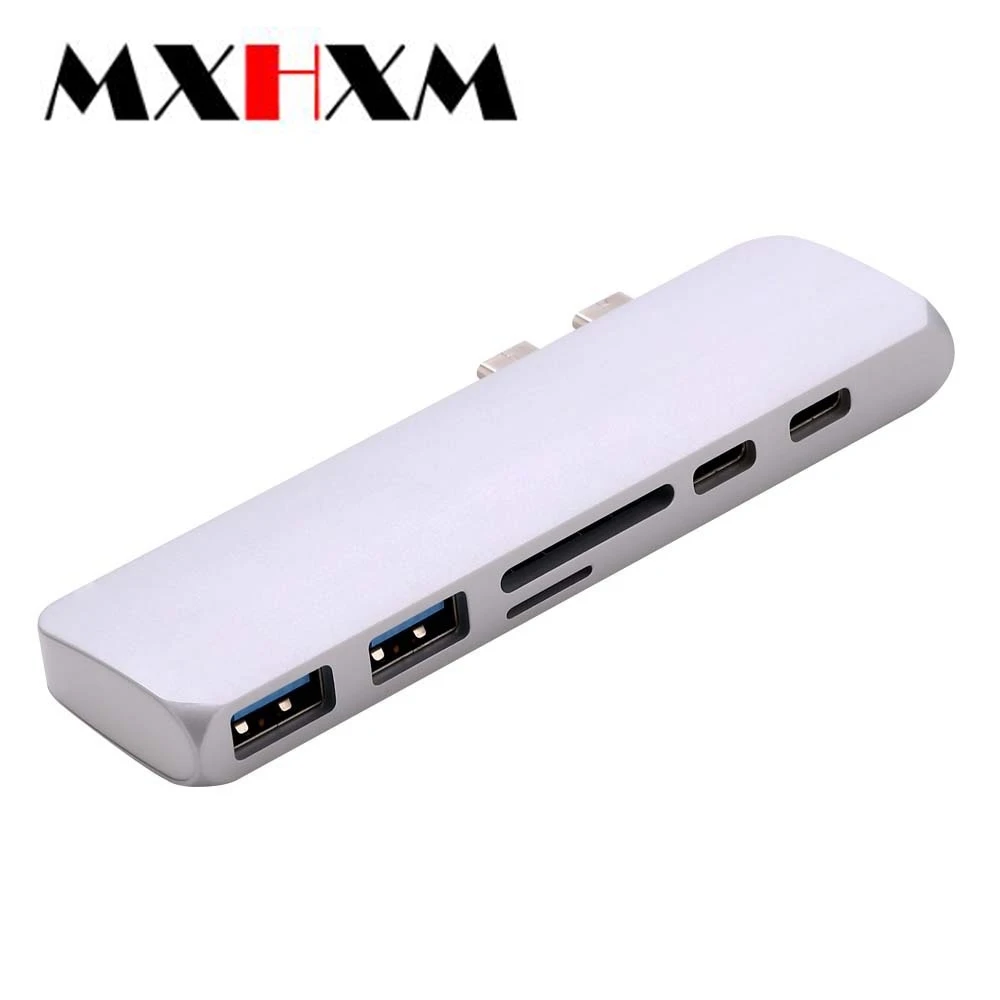 Для Apple macbookpro dual type-c в hdmi конвертер 7в1 адаптер TFSD чтения карт HUB3.0