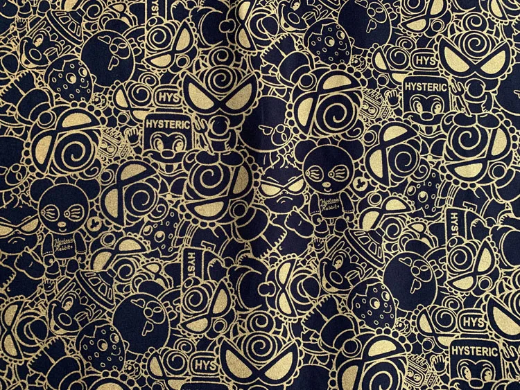 90*145cm Hot stamping Hystericmini Cotton Canvas fabric printed DIY handmade kids patchwork Shoe Tablecloth Sofa Cover