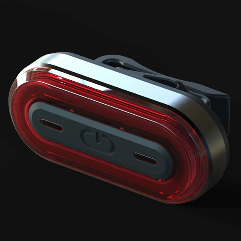 Dropship-Bicycle Rear Tail Light Smart Warning Light Usb Charging Mountain Bike Tail Lights Night Riding Equipment