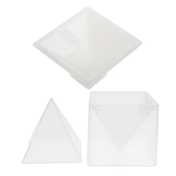 

Super Pyramid Silicone Mould & Large Pyramid Shape Diy Silicone Jewelry Mold Making Ornament Craft Mould 9.5X9.5X6cm
