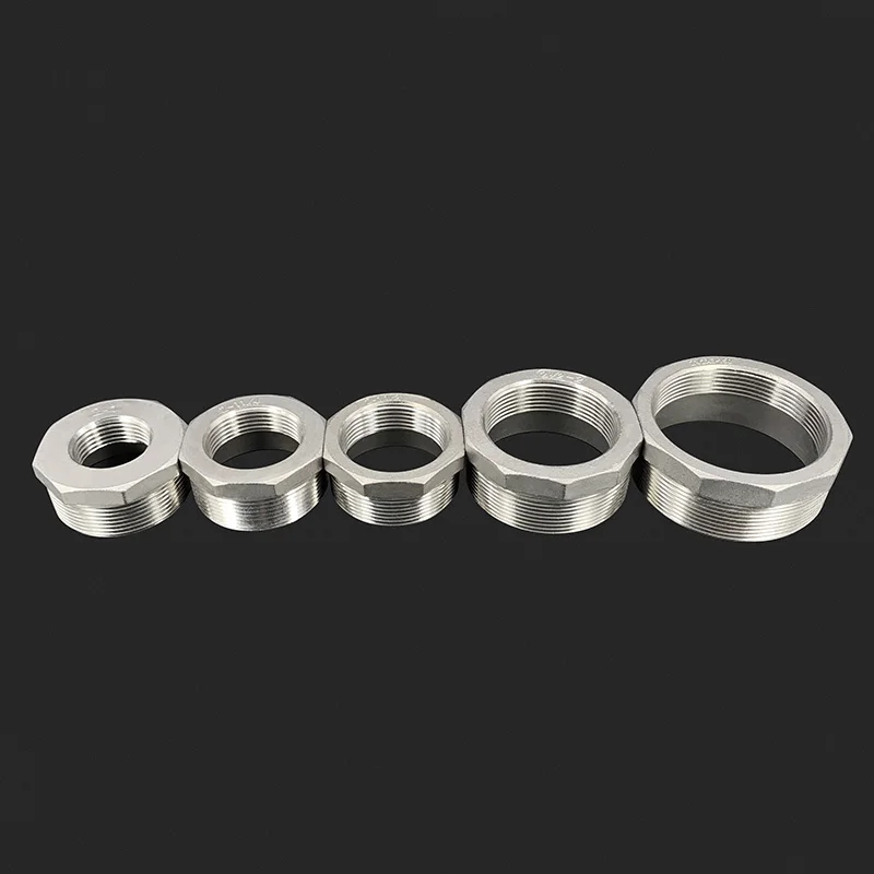 Stainless steel bushing Reducer internal and external adapter Pipe connection pipe fitting water pipe fitting hose pipe fitting