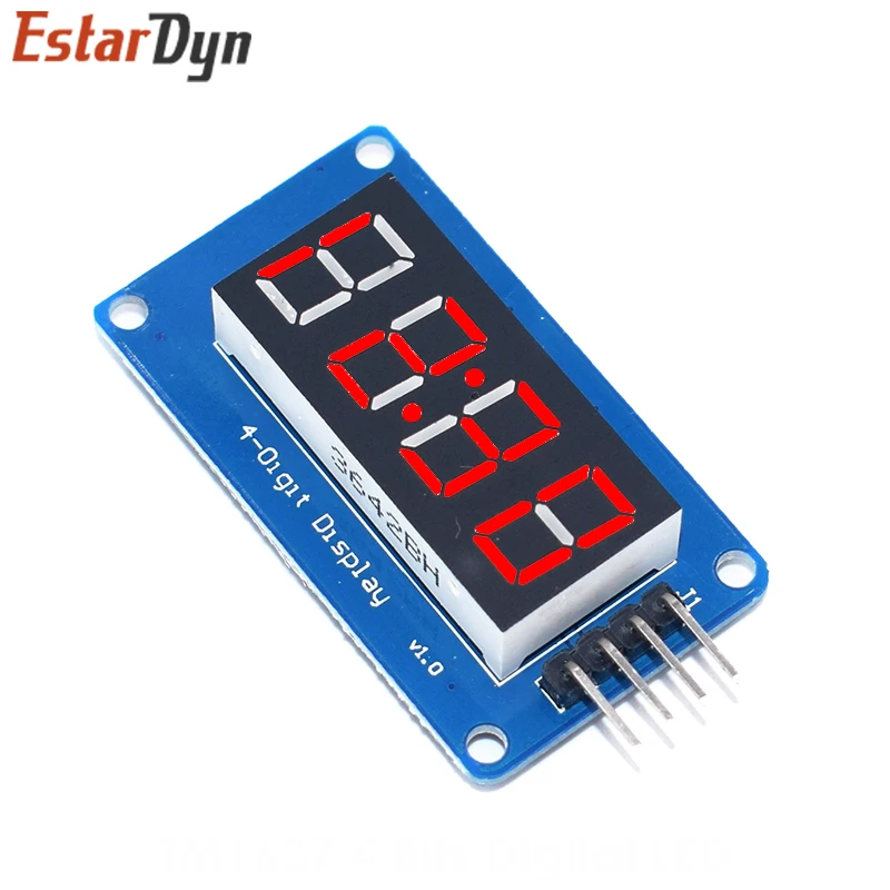 TM1637 4 Bits Digital LED Display Module arduino 7 Segment 0.36Inch Clock RED Anode Tube Four Serial Driver Board Pack