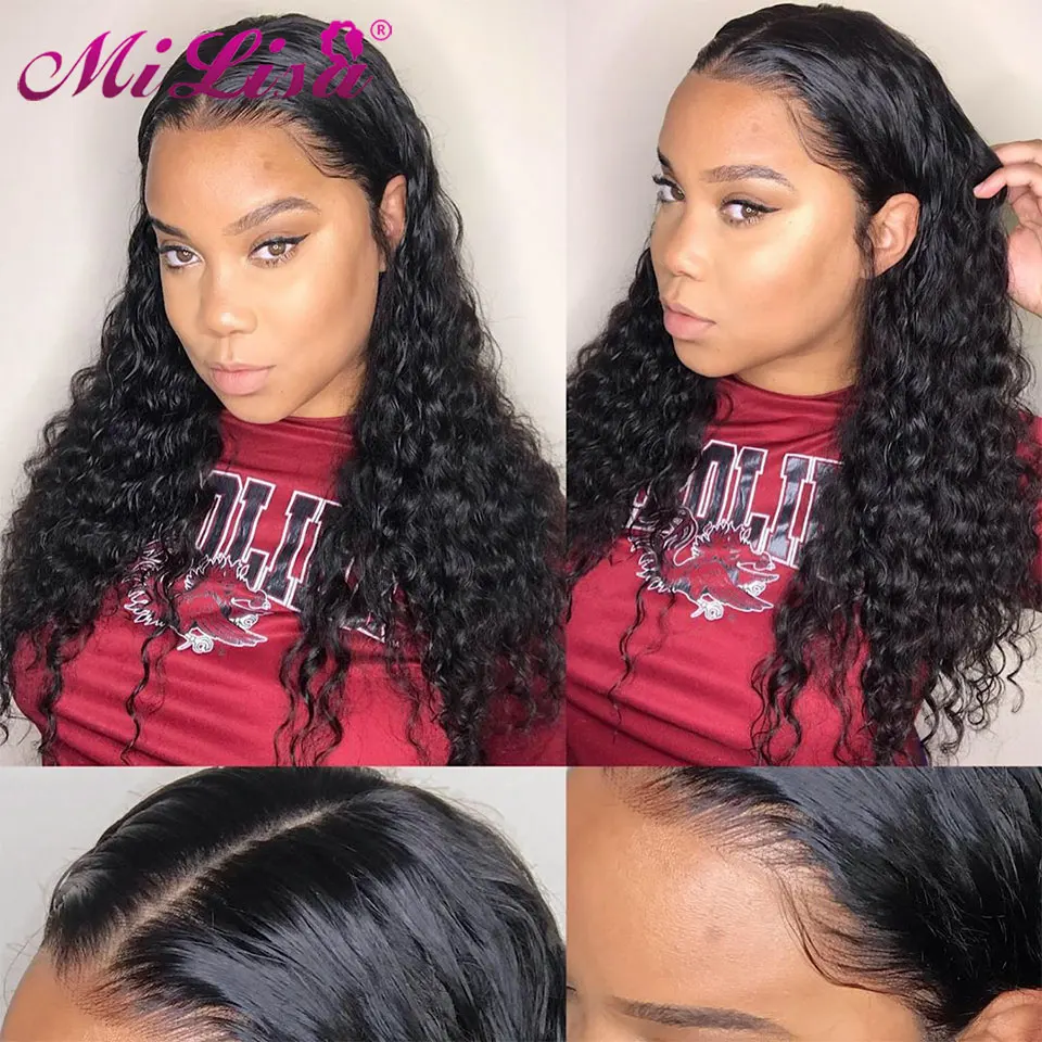 30 дюймов парик кудрявые человеческие волосы кружева фронта человеческих волос