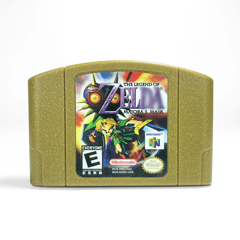 The Legend of Zeldaed - Majora's Mask or Majora's Mask Masked Quest 64 Bit Game Cartridge USA Version NTSC Format For N64
