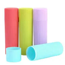 OUNONA 4 шт. пластиковый футляр для зубной щетки водонепроницаемый портативный футляр для хранения зубной щетки Зубная щетка крышка трубки для путешествий