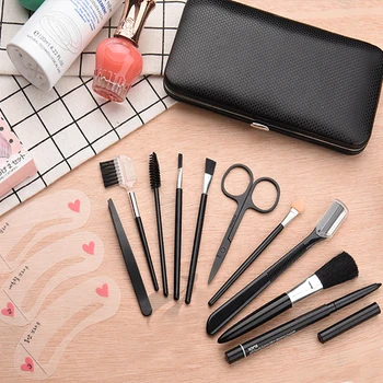 

10pcs/set Makeup Brush Cosmetic Brushes Face Nose Brushes Concealer Foundation Eyebrow Eyeliner Blush Powder Makeup Tool