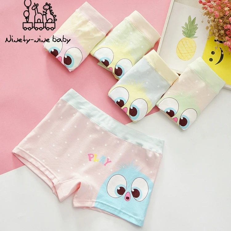 randomly 5 pcs 5 шт./партия, Детские хлопковые трусики из модала нижнее белье с милым рисунком для девочек, детское нижнее белье для девочек трусы-боксеры, мягкие трусы для девочек - Цвет: randomly 5 pcs