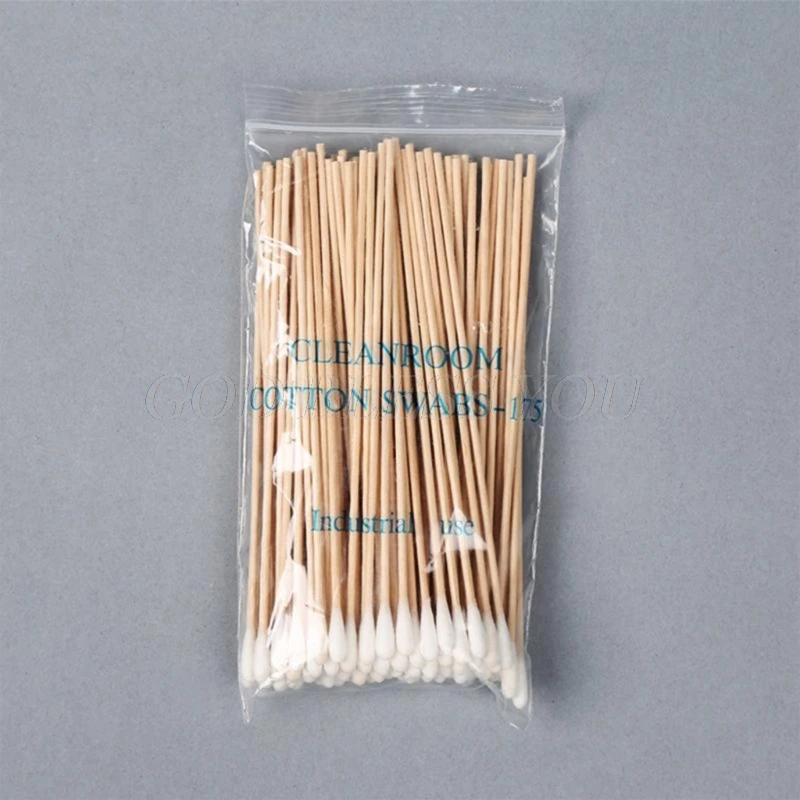 Cotton Swabs 6 Inch Long Wooden Handle Cleaning Sticks Applicator 100/200Pcs cotton swabs wood cotton swabs disposable cotton swabs