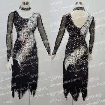 

women latin dance dress adult latin dance compeition dresses woemn latin dancing dresses black dress for latin dancing costumes