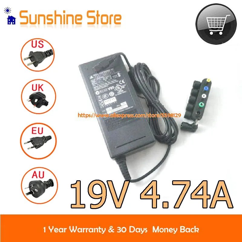 

Genuine Delta 19V 4.74A 90W Adapter ADP-90SB BB Charger For DELTA A8 F8 Aspire 6930G