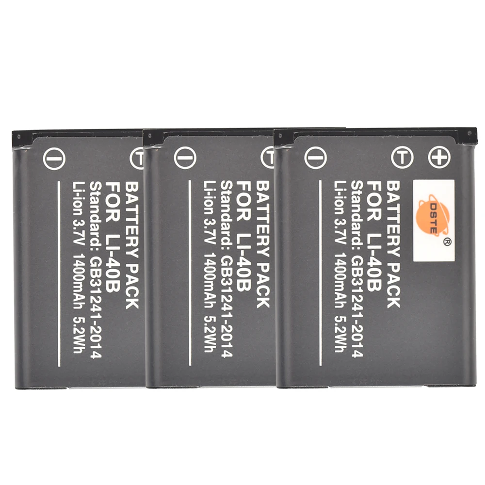 2 Pack LI-42B LI-40B LI42B LI40B Batería Para Cámara OLYMPUS FE-230 FE-240