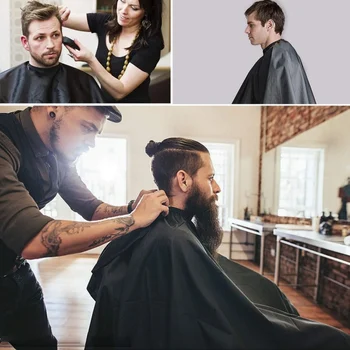 

Waterproof Professional Salon Nylon Cape With Snap Closure Hair Salon Cutting Cape Barber Hairdressing Cape 2020.