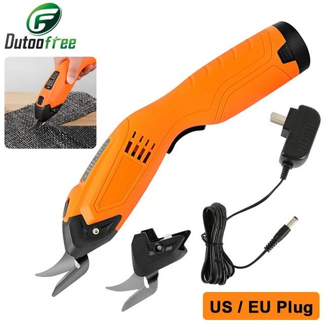 Electric Scissors for cutting fabric. 