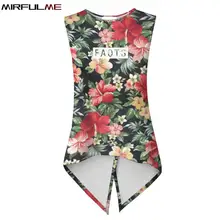 Летние Для женщин спортивный жилет бег рубашки для мальчиков, с цветочным принтом, 3D Печать Топ-майка для занятий йогой Топы быстросохнущая Фитнес Футболка Тренажерный Зал Тренировка блузка