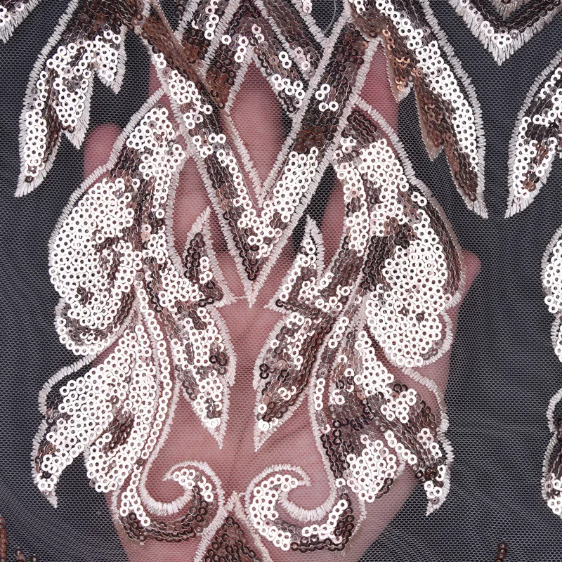 Мода африканская кружевная ткань с блестками Новые французские нигерийские кружева сеточка ткань очень мягкая кожа для свадебного платья SewingA1742
