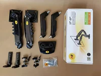 NB F160 Gas Spring 360 Degree Desktop 17"-27" Dual Monitor Holder Arm Full Motion Monitor Mount Bracket Load 2-9kg each 5