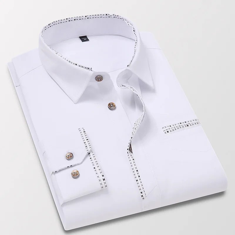 Autumn Men's Long Sleeve Shirts Business Formal Shirts Floral Large Size Top Korean Version Slim Youth Trend Dress Shirts M-5XL Autumn Men's Long Sleeve Shirts Business Formal Shirts Floral Large Size Top Korean Version Slim Youth Trend Dress Shirts M-5XL
