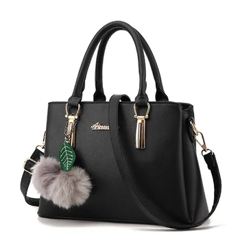 

Women Handbags Shoulder Messenger Bag Fur Ball Totes Crossbody Bags Lady Leather Litchi Grain Clutches Luxury Women's Bags