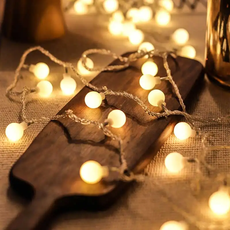 

YINUO CANDLE 10M LED Ball String Lights Fairy Garland Christmas Light Wedding Christmas New Year Holiday LED Lights Decoration