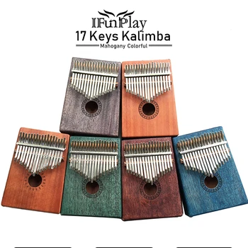 

17 Key Mahogany Kalimba 17 African Thumb Piano Finger Percussion Keyboard Piano Traditional Musical Instrument Portable
