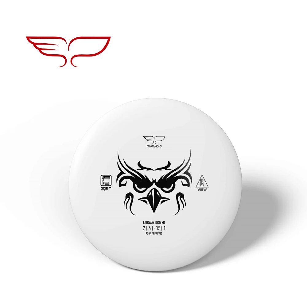 YIKUN диски PDGA одобренный диск Гольф диск драйвер вид Черная пятница - Цвет: Tiger-Line White