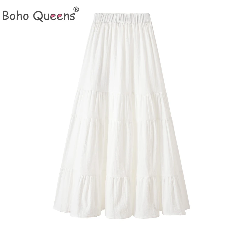 Long white hippie skirt Clearance