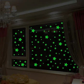 

457PCS Luminous Star Sticker Glows In The Dark For Bedroom Living Room Kindergarten Children's Room Self-Adhesive Wall Sticker 1