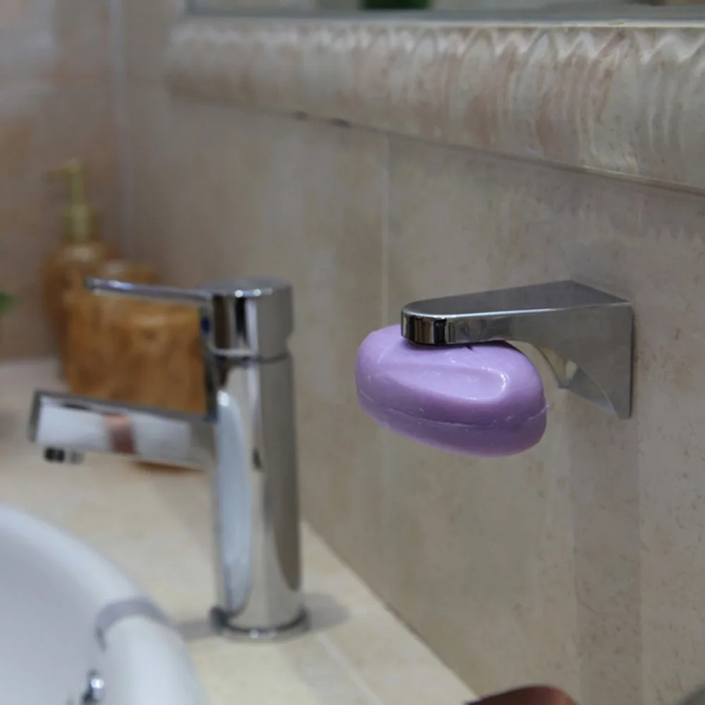 Magnetic Soap Holder Strong Suction Cup Soap Box Steel Soap Box Soap Tray  #2O09 (12)