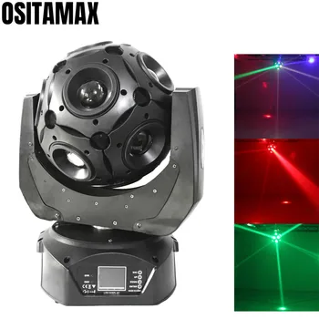 

LED 12x12w Beam Moving Head Light Disco Ball RGBW Color Change DMX512 Control Stage Effect DJ Lighting for Party Show Bar Club