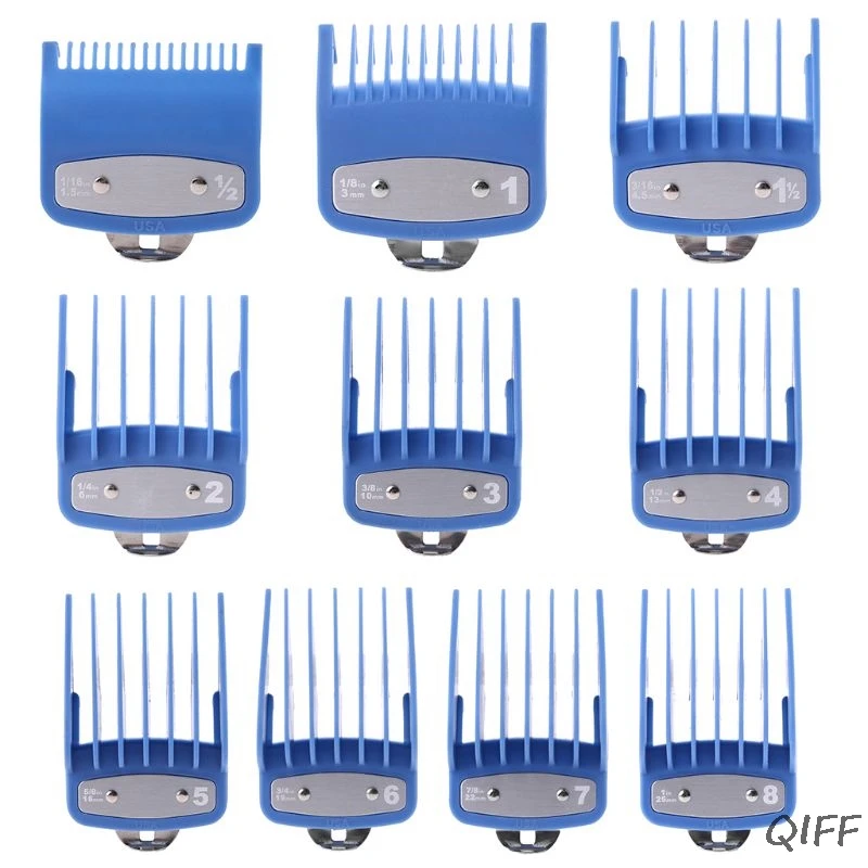 1PC/2PCS Professional Cutting Guide Comb Hair Clipper Limit Comb with Metal Clip