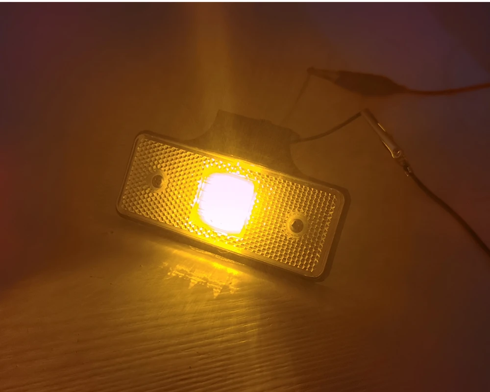 10X12 v 24 Янтарный габаритный боковой индикатор светильник 4 светодиодный для