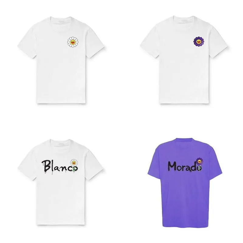 Футболка Morado J Balvin Takashi Murakami летняя хлопковая модная повседневная футболка с
