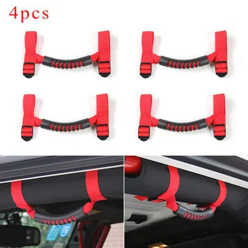 

Blue Grab Handle Car For Jeep Wrangler YJ TJ JK JK JL JLU 4X 4pcs Roll Grab New