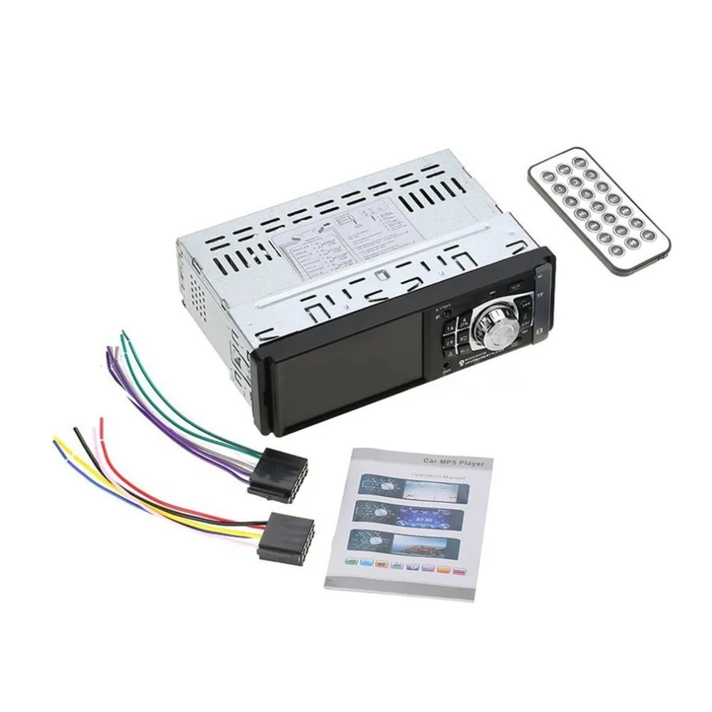 4012B 4,1 дюймов 1 Din автомагнитола Авто Аудио Стерео FM Bluetooth 2,0 MP5 плеер Поддержка камеры заднего вида рулевое колесо управление