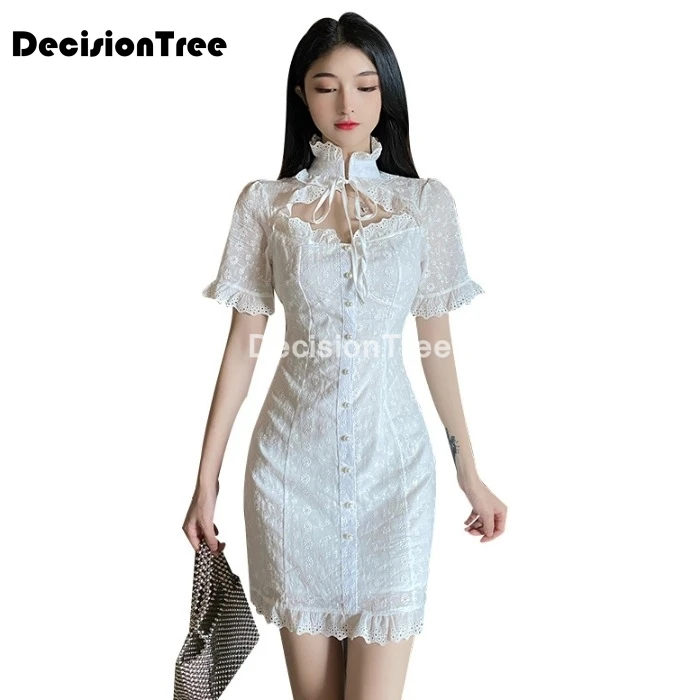 2021 китайское платье женское элегантное aodai длина до колена qipao vestidos вечерние