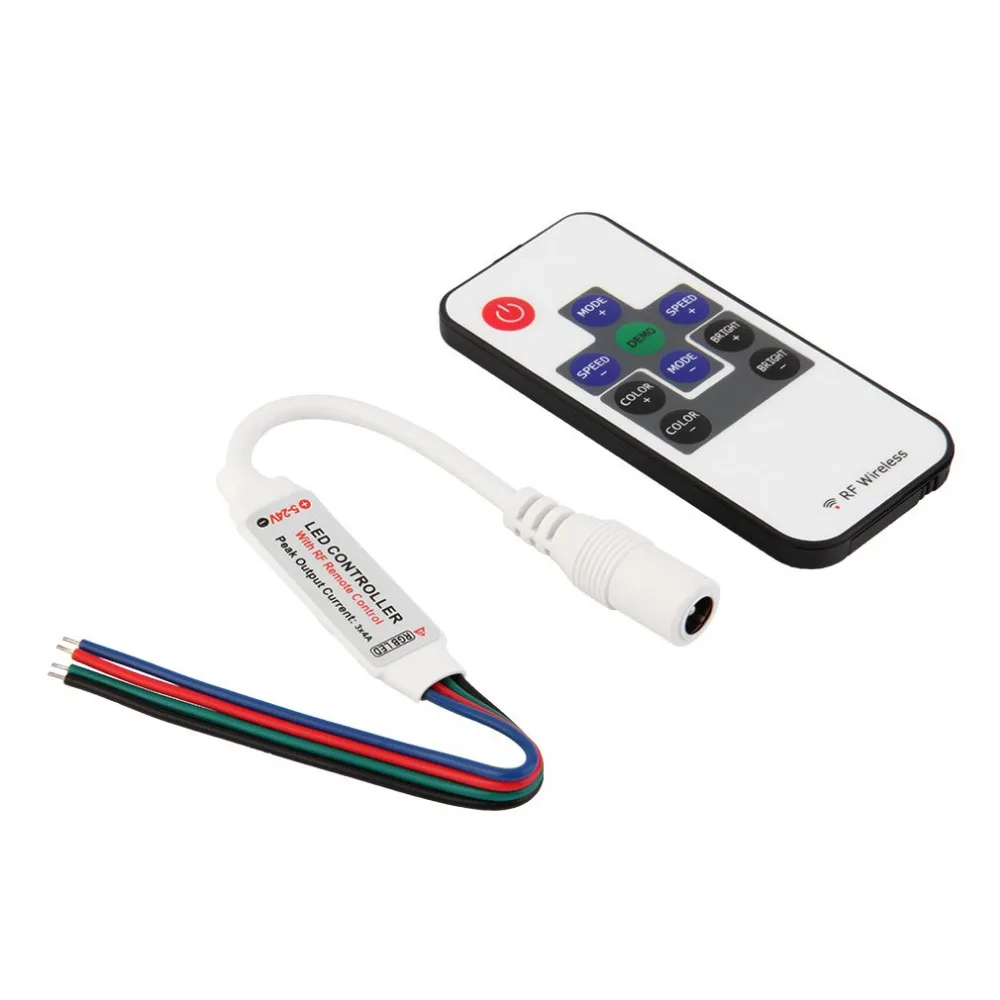 

RF10 Keys DIY Wireless DC Remote Controller LED RGB Colorful with Cable Worldwide Store