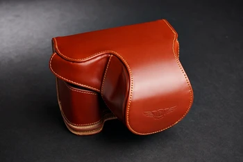 

Taiwan TP Origional Mirrorless Camera Camera Bag A6000l Camera Case Leather Cover Vintage Protective Case for Sony A6000