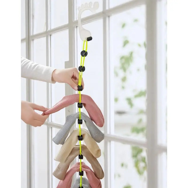 

Multifunctional Socks Lanyard Socks Drying Clothes Hangers Home Supplies Storage Rack
