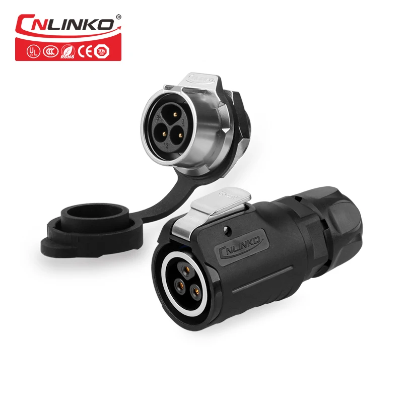 CNLINKO M16 3 Pin IP67 водонепроницаемый AC/DC разъем для промышленности Электрический